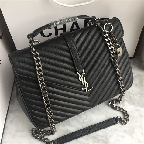 ysl large college bag fake|ysl black shoulder bag.